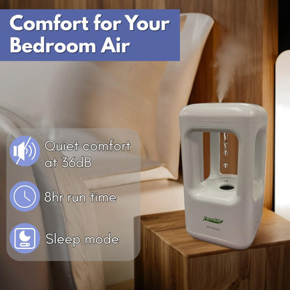 FERMALIFE Anti Gravity Humidifier for Bedroom, Small Cool Mist Ultrasonic Air Humidifier Quiet for Indoor Plant Baby Nursery Adults Kids Large Room Home Office Desk, Mini Water Drop, Easy to Clean