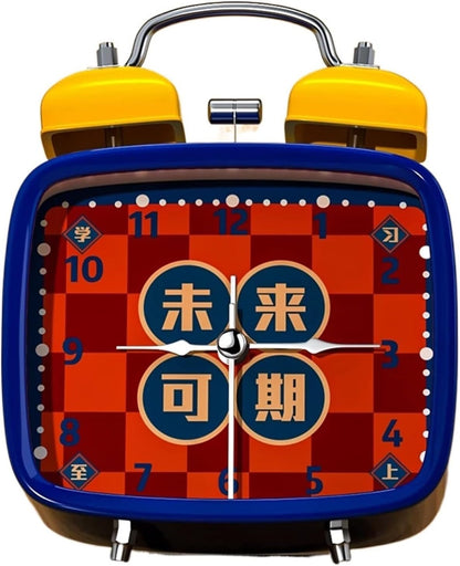 Alarm Clock,Clocks Bedside,3" Retro Alarm Clock, Battery Operated, Light Function, Small Silent Alarm Clock for Bedroom, Nightstand, Office Table Smart Alarm Clock(OneColor)