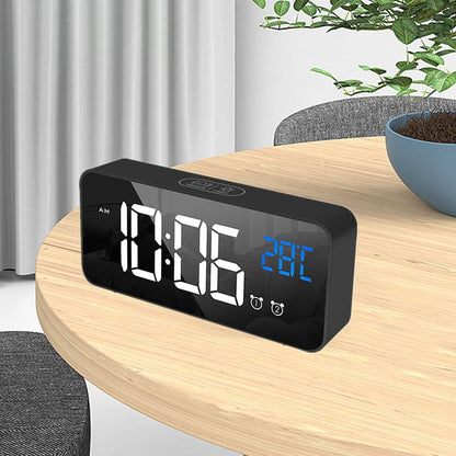 Sunrise Simulator Alarm Clock Alarm Clock Retro Table Clock Smart Alarm Clock Alarm Clocks Bedside Projection Alarm Clock Digital Clocks Gray (Gray)