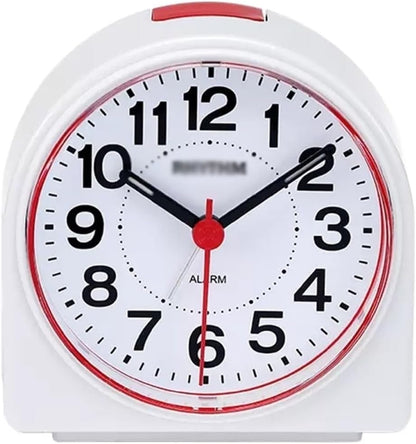 Alarm Clock Beside ﻿ Small Silent Alarm Clock with Night Light, Battery Operated, Desk Clock for Bedroom and Home Decoration Smart Alarm Clock(Blue)