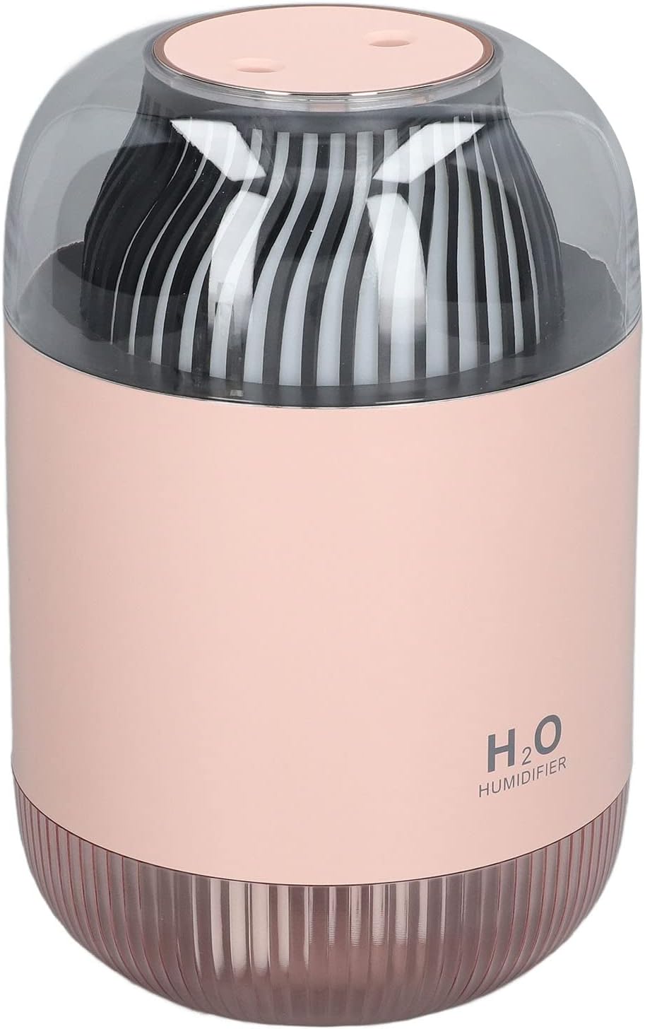 Humidifier 1000ml USB Charging Aromatherapy Diffuser with LED Night Light ABS Double Cool Mist Humidifier for Spa Home Yoga Office (Blue)(Pink)