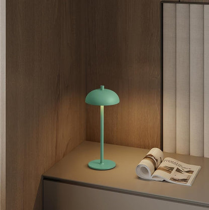 12-inch Cordless Portable Metal LED Table Lamp 2-Pack, 3-Color Rechargeable, for Bedroom, Outdoor, Dining Room, Bedside Suitable for bedrooms, Living Rooms, Offices, Book(Green (2 Pack))