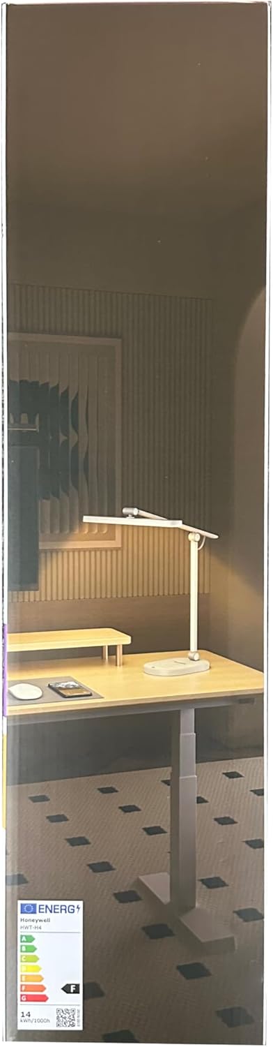 Honeywell Desk Lamp for Home Office, H9 Sunturalux™ Eye-Caring LED Desk Light, 1000LM Dimmable Desk Lamp with Timer and Auto-Sensing, Adjustable Desk Reading Light or Study, Cumputer, Architect