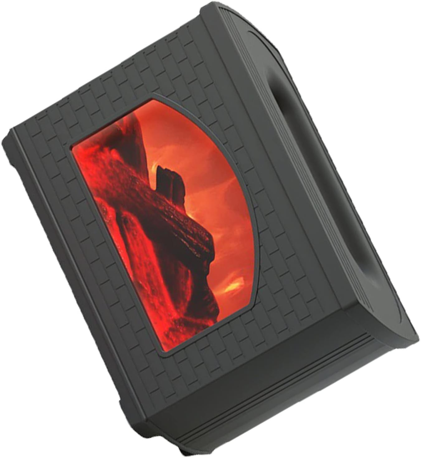 EVTSCAN Cool Mist Humidifier - 270ml Simulated Fireplace Design Air Aroma Diffuser Humidifier, Power Off Protection Fire Diffuser for Home(White)