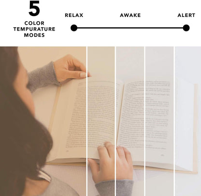 Adesso Simplee Declan LED Multi-Function Desk Lamp, Smart, 3 Color Temperature Modes, Improved Wellness and Circadian Rhythm, Qi Wireless Charging, Dimmer Touch Switch, 5ft, White