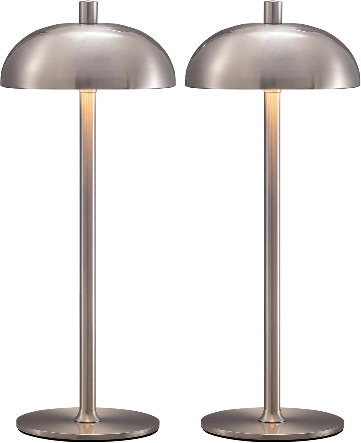 Brushed Nickel (2 Pack)