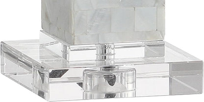 JONATHAN Y JYL1053A-SET2 Set of 2 Table Lamps Noelle 28.5" Seashell LED Table Lamp Coastal Contemporary Bedside Desk Nightstand Lamp for Bedroom Living Room Office College Bookcase, White