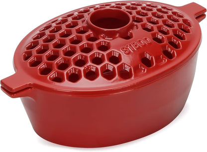 Wood Stove Steamer, Cast Iron Fireplace Humidifier, Indoor Humidifier for Home Heating, Black Bowl Fireplace Stove Covers Accessories Decorative, Matte Black Finish, Rust Resistant, 2.7 Quart Capacity