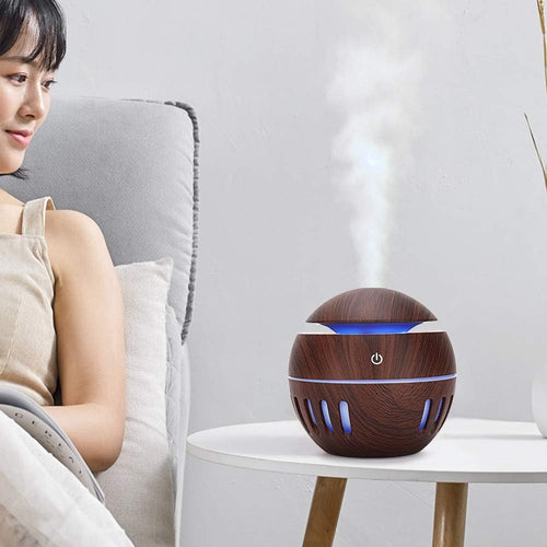 Humidifier, Diffuser Humidifier, 130ml LED for Bedroom Home Humidifier