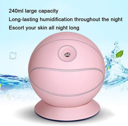 USB Household Mute Bedroom Air Aromatherapy Humidifier, 240mL Large Mist Volume, Continuous/Intermittent Spray, with Colorful Atmosphere Lights