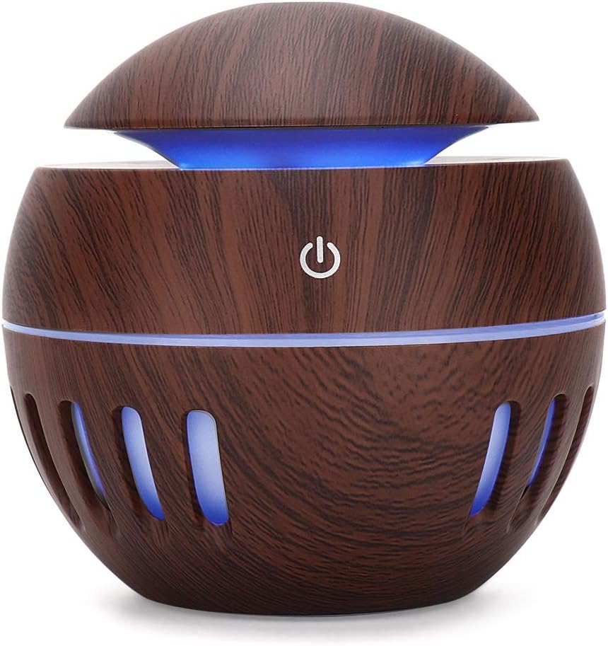Humidifier, Diffuser Humidifier, 130ml LED for Bedroom Home Humidifier