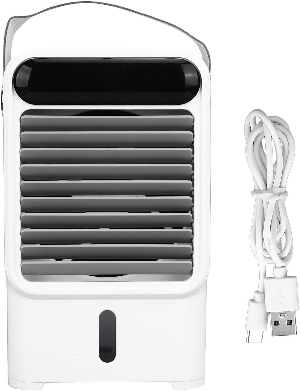 500ml USB Powered Fan Humidifier 3-LevelAir Cooler for Windowless Air Conditioning