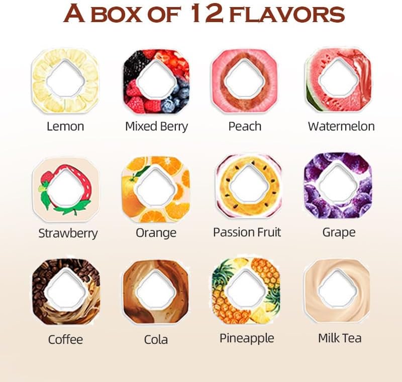 30 Oz High-tech Sports Water Bottle with 4 Flavor Ring, BPA-Free, Must-Have Fashion Item for Dieters, Flip Top Leak Proof Lid(Orange)