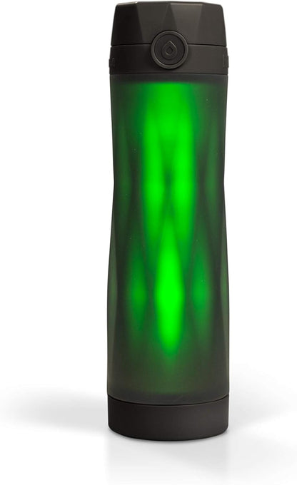 Hidrate Spark 3 Smart Water Bottle, Tracks Water Intake and Glows to Remind You to Stay Hydrated, BPA Free, 20 oz, Black