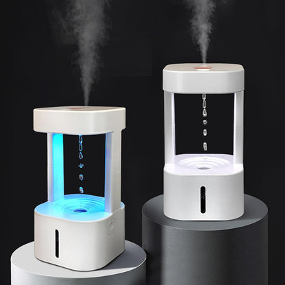 ViaGasaFamido Cool Mist Humidifier Diffuser 7 Colors Nightlight Aromatherapy Essential Oil with Levitating Water Drop for Bedroom Home Office Gift