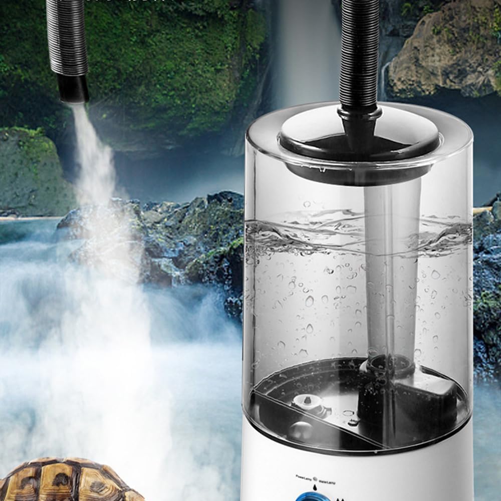Reptile Humidifiers Mist with Telescopic Hose,4L Large Capacity Humidifier Machine Fogger, 110V Quiet Fog Machine Pet Supplies