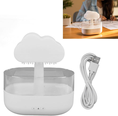 Humidifier for Bedroom And Plants, 200ml Cloud Humidifier with USB LED Lights, Aroma Diffuser, Night Light, Special Design, Multifunctional