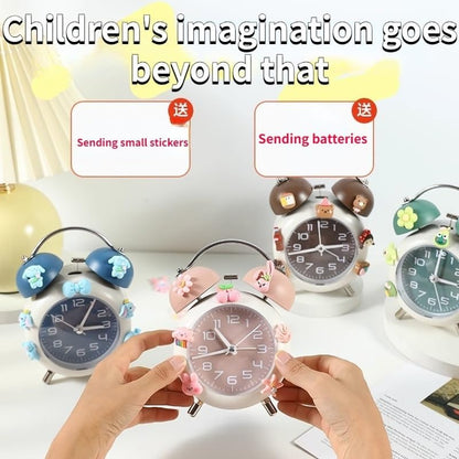 Digital Alarm Clock for Students Alarm Clock Device Special Cute and Beautiful Small Alarm Clock Device Smart Alarm Clock (Bruin)