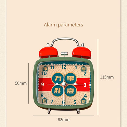 Alarm Clock,Clocks Bedside,3" Retro Alarm Clock, Battery Operated, Light Function, Small Silent Alarm Clock for Bedroom, Nightstand, Office Table Smart Alarm Clock(OneColor)