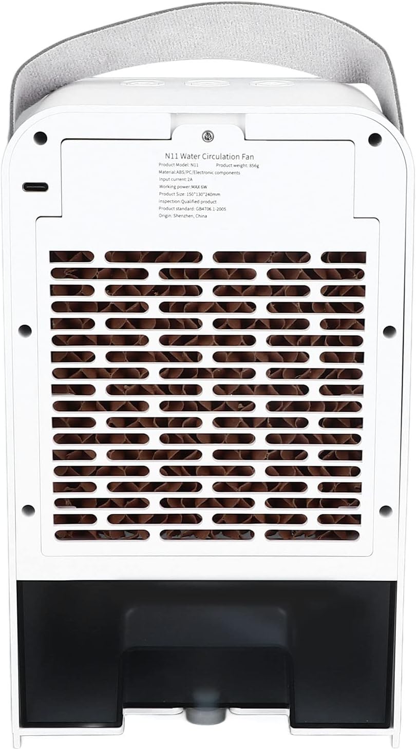 500ml USB Powered Fan Humidifier 3-LevelAir Cooler for Windowless Air Conditioning