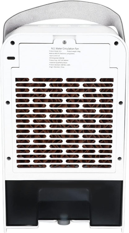 500ml USB Powered Fan Humidifier 3-LevelAir Cooler for Windowless Air Conditioning