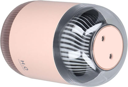 Humidifier 1000ml USB Charging Aromatherapy Diffuser with LED Night Light ABS Double Cool Mist Humidifier for Spa Home Yoga Office (Blue)(Pink)