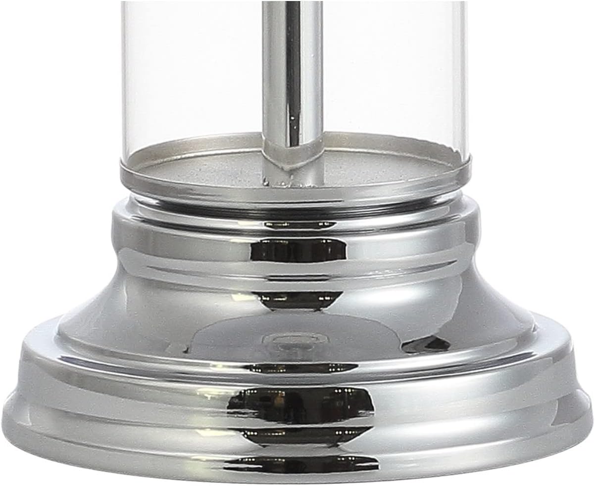 JONATHAN Y JYL4014B-SET2 Set of 2 Table Lamps Astor 29" Glass LED Table Lamp Contemporary Bedside Desk Nightstand Lamp for Bedroom Living Room Office College Bookcase, Smoked Gray