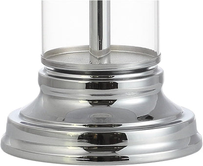 JONATHAN Y JYL4014B-SET2 Set of 2 Table Lamps Astor 29" Glass LED Table Lamp Contemporary Bedside Desk Nightstand Lamp for Bedroom Living Room Office College Bookcase, Smoked Gray