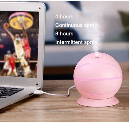 USB Household Mute Bedroom Air Aromatherapy Humidifier, 240mL Large Mist Volume, Continuous/Intermittent Spray, with Colorful Atmosphere Lights