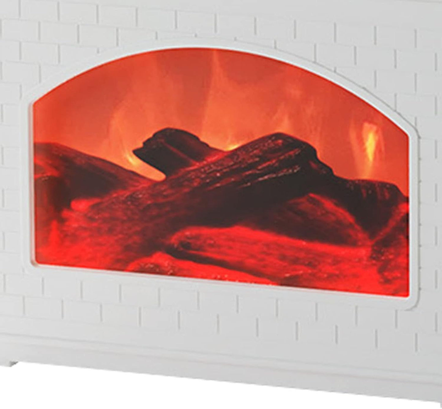 EVTSCAN Cool Mist Humidifier - 270ml Simulated Fireplace Design Air Aroma Diffuser Humidifier, Power Off Protection Fire Diffuser for Home(White)