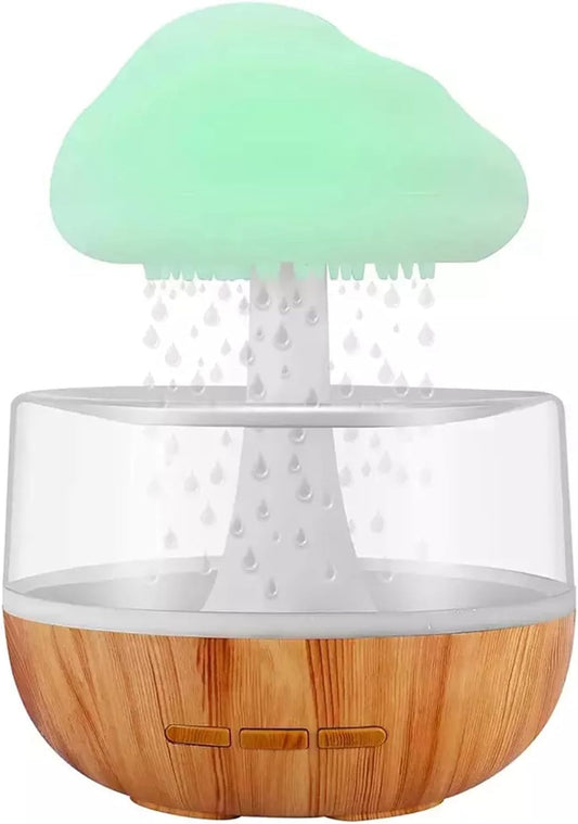 Rain Cloud 2 in 1 Raindrop Humidifier with 7 Colors Night Light, Aromatherapy Diffuser for Sleeping & Relaxing