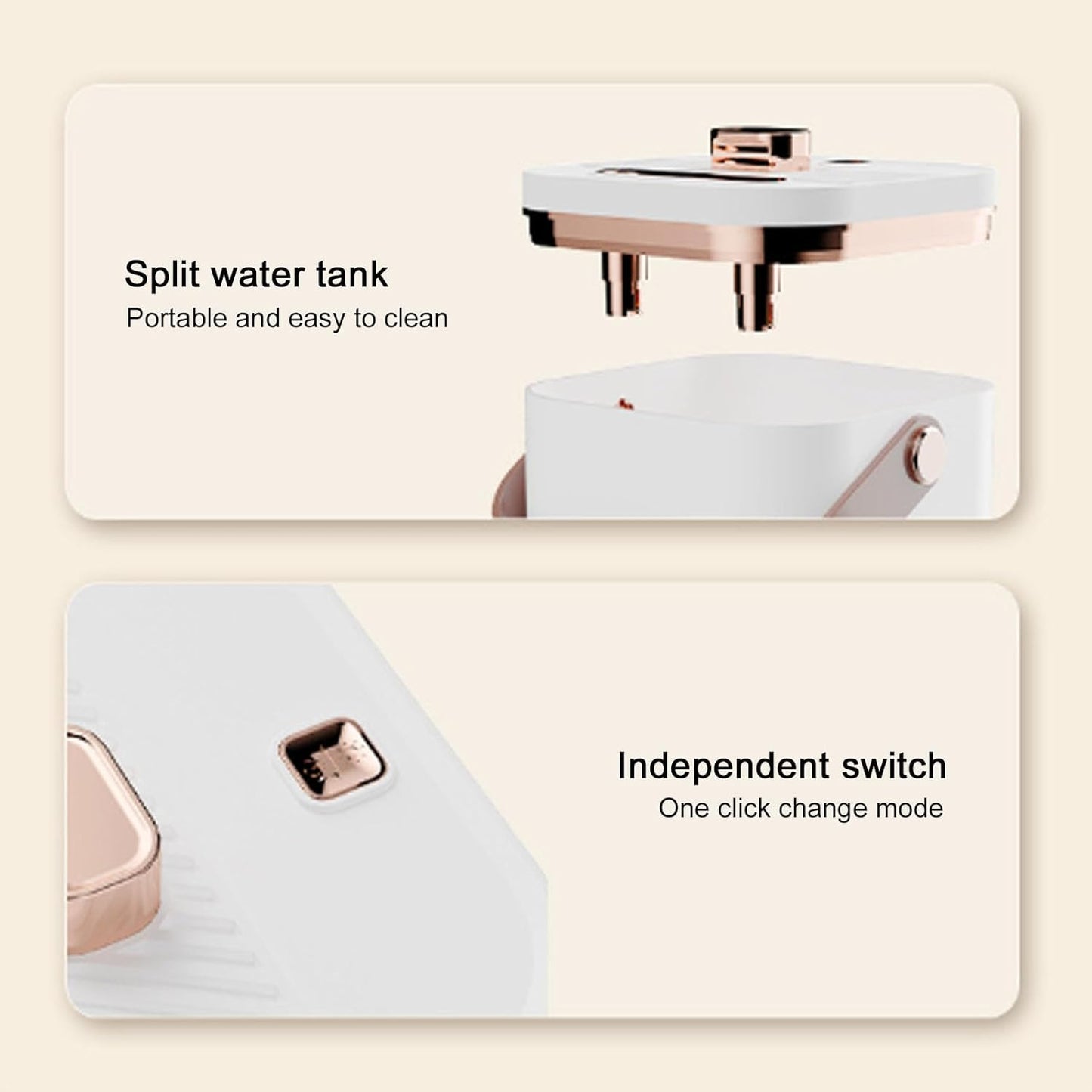 Humidifiers for Bedroom and Home, Mist Humidifiers with Handle for Large Room, 32db Quiet Top Fill Air Humidifier Lasts Up to 10 Hours, Auto Shut-Off, Easy to Fill and Clean (Blue)