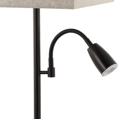 JONATHAN Y JYL1112A-SET2 Austin 25.5" 2-Light Farmhouse Industrial Iron LED Table Lamp,USB Charging Port,Adjustable Reading Light Coastal,Minimalist Bedside Desk Nightstand,Oil Rubbed Bronze(Set of 2)