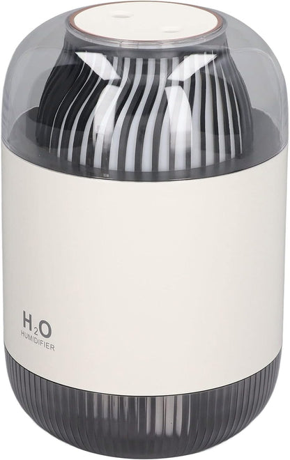 Humidifier 1000ml USB Charging Aromatherapy Diffuser with LED Night Light ABS Double Cool Mist Humidifier for Spa Home Yoga Office (Blue)(Pink)