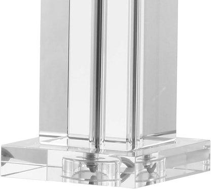 JONATHAN Y JYL5004A Charlotte 28.5" Crystal LED Table Lamp Glam Contemporary Bedside Desk Nightstand Lamp for Bedroom Living Room Office College Bookcase LED Bulb Included, Clear