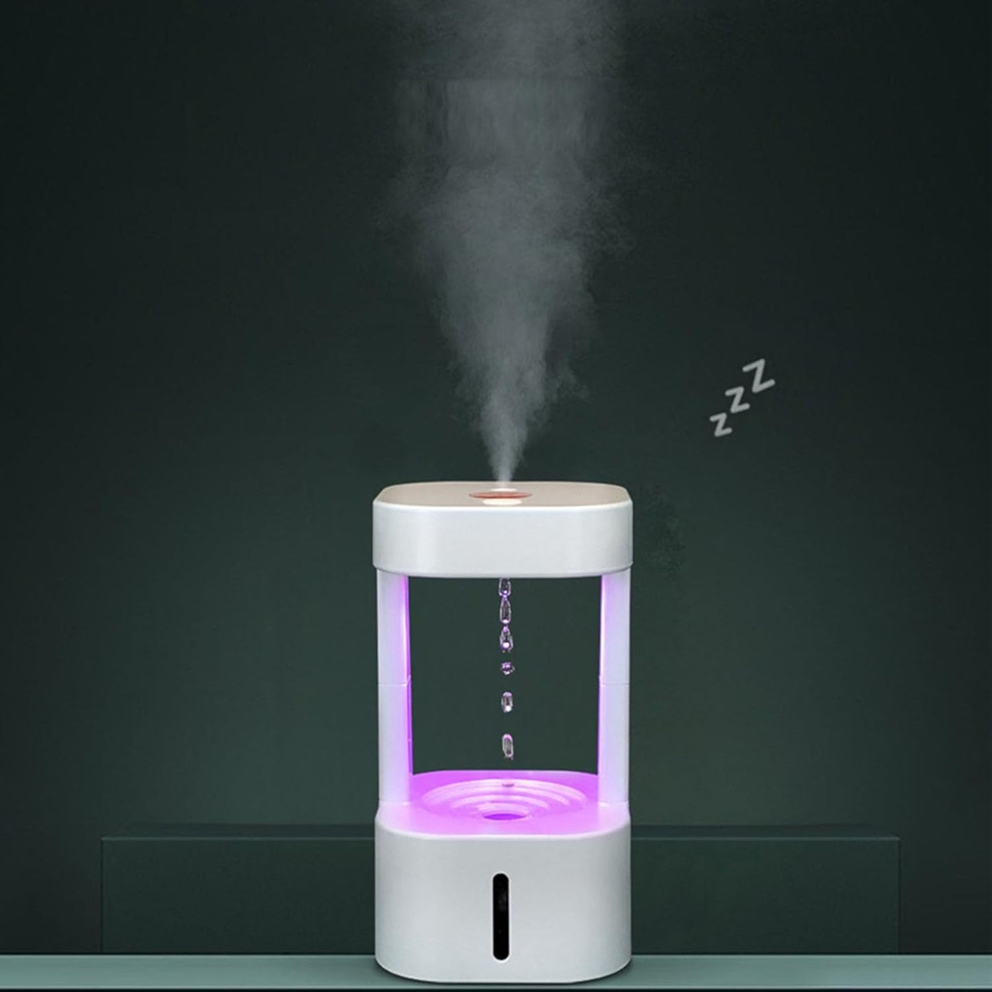 ViaGasaFamido Cool Mist Humidifier Diffuser 7 Colors Nightlight Aromatherapy Essential Oil with Levitating Water Drop for Bedroom Home Office Gift