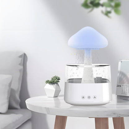 Cloud Humidifiers, Water Drip Humidifiers, Mushroom Essential Oil Diffuser Mood Light Air Humidifier with 7 Changing Colors