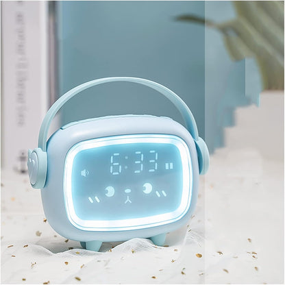 Digital Alarm Clock The New Multifunction Smart Alarm Clock for Students to Use the Cute Artifact Luminous Electronic Alarm Clock for Children Alarm Clock (Color : C)