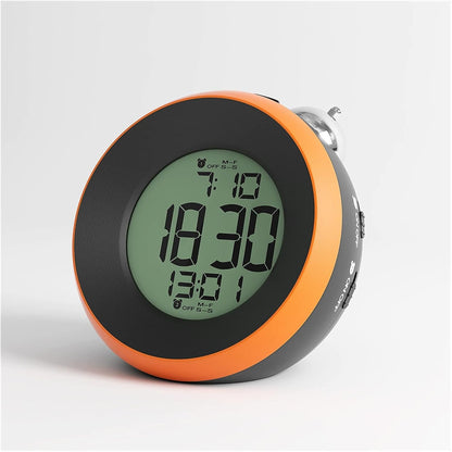 Digital Alarm Clock New Creative Simple LED LED Electronic Alarm Luminous Smart Compact Multifunctional Round Alarm Clock Table Clock Alarm Clock Alarm Clock (Color : C)