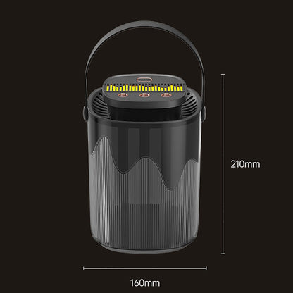 Home Humidifiers,3L Smart Spray Humidifier with 4 Mode Control USB Charged, Night Light Lighting, No Sound Quiet,Automatic Power-off Without Water for Home,Bedroom, Office