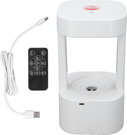 ViaGasaFamido Cool Mist Humidifier Diffuser 7 Colors Nightlight Aromatherapy Essential Oil with Levitating Water Drop for Bedroom Home Office Gift