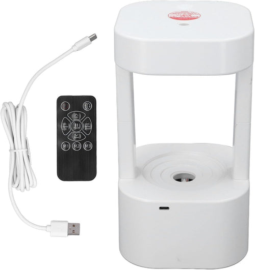 ViaGasaFamido Cool Mist Humidifier Diffuser 7 Colors Nightlight Aromatherapy Essential Oil with Levitating Water Drop for Bedroom Home Office Gift