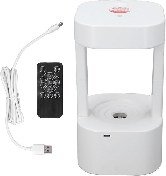 ViaGasaFamido Cool Mist Humidifier Diffuser 7 Colors Nightlight Aromatherapy Essential Oil with Levitating Water Drop for Bedroom Home Office Gift