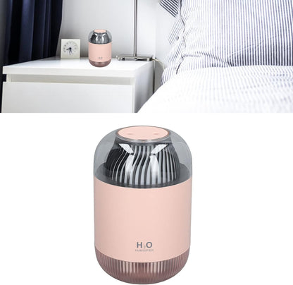 Humidifier 1000ml USB Charging Aromatherapy Diffuser with LED Night Light ABS Double Cool Mist Humidifier for Spa Home Yoga Office (Blue)(Pink)