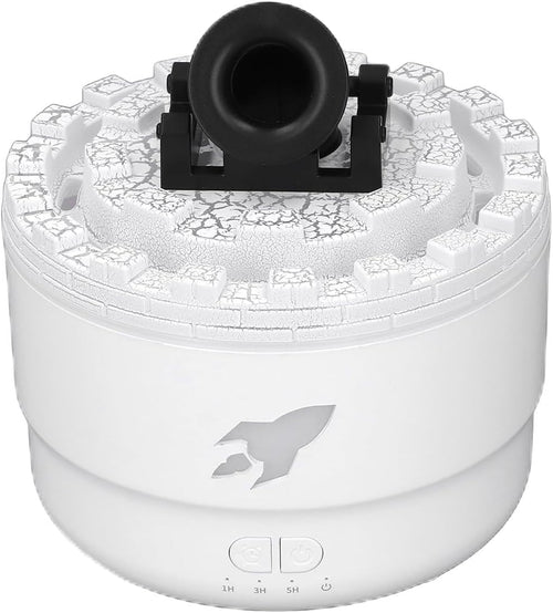 Essential Oil Diffuser Humidifier 200ml Quiet Volcano Cool Mist Humidifier Aromatherapy Diffuser with 7 Colors Light for Bedroom Office (Black)