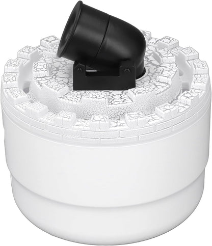 Essential Oil Diffuser Humidifier 200ml Quiet Volcano Cool Mist Humidifier Aromatherapy Diffuser with 7 Colors Light for Bedroom Office (Black)