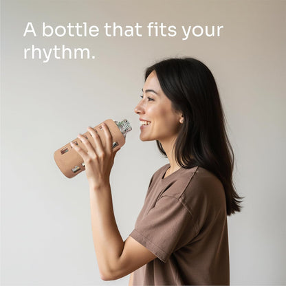 purifyou 40oz / 32oz / 22oz / 12oz Borosilicate Glass Water Bottle with Time & Volume Markers, Silicone Sleeve, Stainless Steel Lid | Reusable Glass Bottle for Water & Juice (40oz Jet Black)