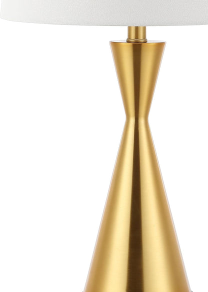 JONATHAN Y JYL4046C-SET2 Colton 26" Farmhouse Iron LED Table Lamp with USB Charging Port Classic Bedside Desk Nightstand Lamp for Bedroom Living Room Office, Oil Rubbed Bronze (Set of 2)