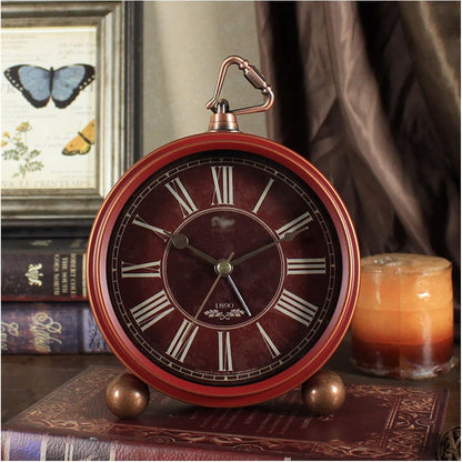 alarm clocks bedside for bedrooms,Alarm Clock,Clocks Bedside,Vintage Retro Analog Alarm Clock, Super Silent Non Ticking Small Clock, Battery Operated, Simply Design,Desk smart alarm clock(Color:D) (Co