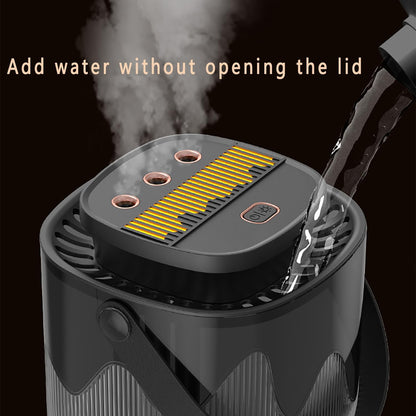 Home Humidifiers,3L Smart Spray Humidifier with 4 Mode Control USB Charged, Night Light Lighting, No Sound Quiet,Automatic Power-off Without Water for Home,Bedroom, Office